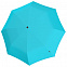 Складной зонт U.090, бирюзовый с логотипом в Астрахани заказать по выгодной цене в кибермаркете AvroraStore