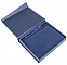 Коробка Duo под ежедневник и ручку, синяя с логотипом в Астрахани заказать по выгодной цене в кибермаркете AvroraStore