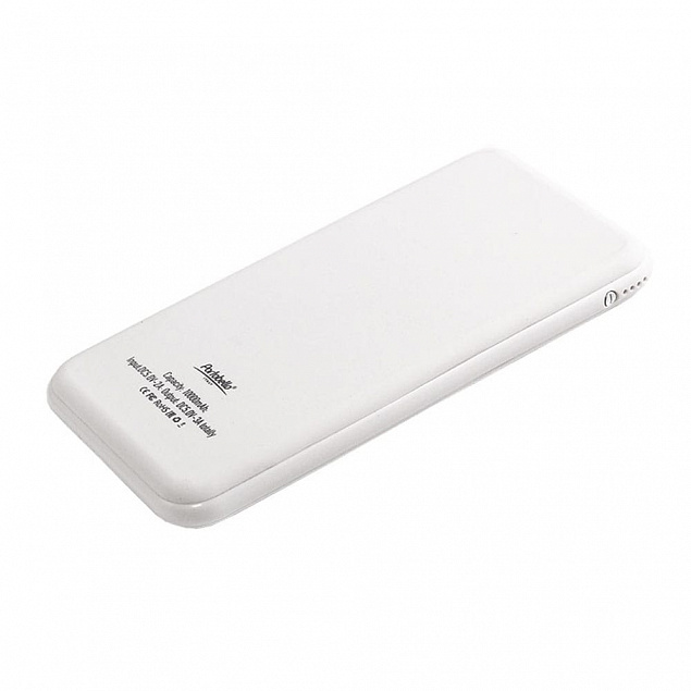 Внешний аккумулятор, Grand PB, 10000 mAh, белый, подарочная упаковка с блистером с логотипом в Астрахани заказать по выгодной цене в кибермаркете AvroraStore