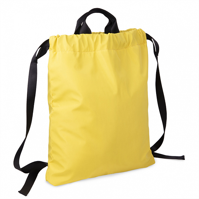 Рюкзак RUN new, жёлтый, 48х40см, 100% полиэстер с логотипом в Астрахани заказать по выгодной цене в кибермаркете AvroraStore