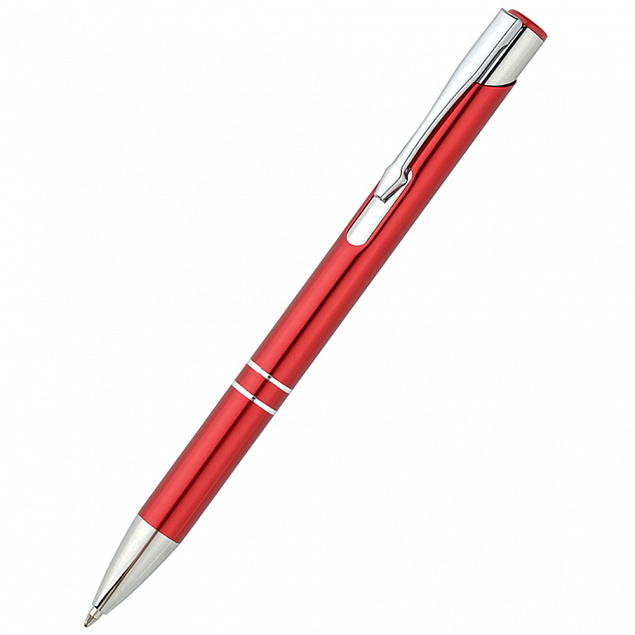 Ручка металлическая Holly - Красный PP с логотипом в Астрахани заказать по выгодной цене в кибермаркете AvroraStore