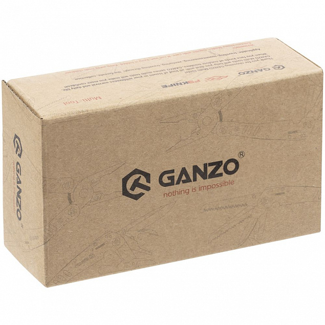 Мультитул Ganzo G202, серебристый с логотипом в Астрахани заказать по выгодной цене в кибермаркете AvroraStore