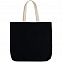 Холщовая сумка Shelty, черная с логотипом в Астрахани заказать по выгодной цене в кибермаркете AvroraStore
