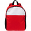 Детский рюкзак Comfit, белый с красным с логотипом в Астрахани заказать по выгодной цене в кибермаркете AvroraStore