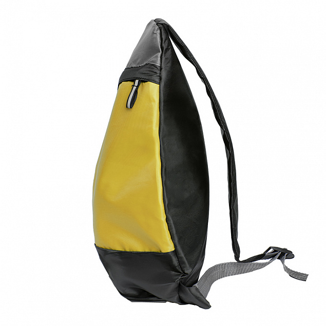 Рюкзак Pick, жёлтый/серый/чёрный, 41 x 32 см, 100% полиэстер 210D с логотипом в Астрахани заказать по выгодной цене в кибермаркете AvroraStore