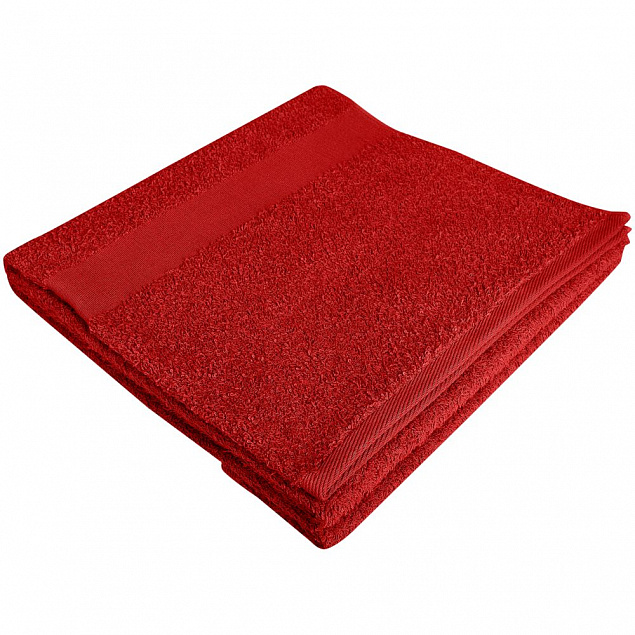 Полотенце Soft Me Large, красное с логотипом в Астрахани заказать по выгодной цене в кибермаркете AvroraStore