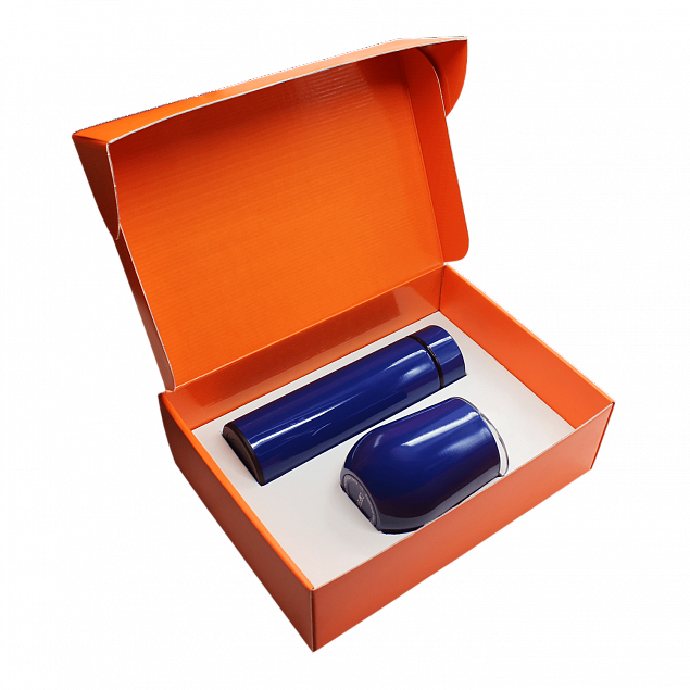 Набор Hot Box C W, синий с логотипом в Астрахани заказать по выгодной цене в кибермаркете AvroraStore