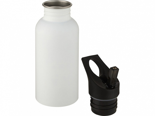 Lexi, спортивная бутылка из нержавеющей стали объемом 500 мл, белый с логотипом в Астрахани заказать по выгодной цене в кибермаркете AvroraStore
