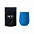 Набор Cofer Tube софт-тач CO12s black, голубой с логотипом в Астрахани заказать по выгодной цене в кибермаркете AvroraStore