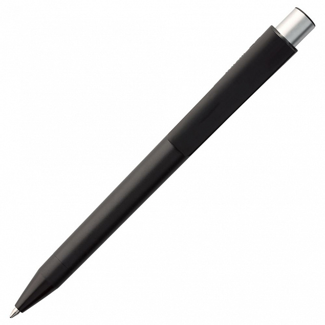 Ручка шариковая Delta, черная с логотипом в Астрахани заказать по выгодной цене в кибермаркете AvroraStore