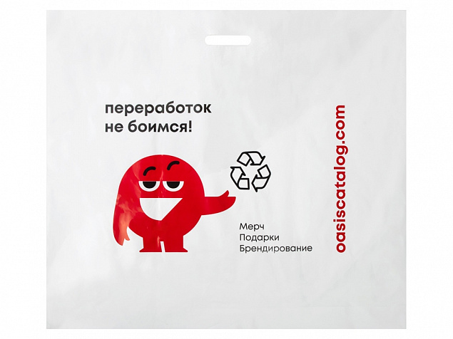 Фирменный пакет Oasis, L с логотипом в Астрахани заказать по выгодной цене в кибермаркете AvroraStore