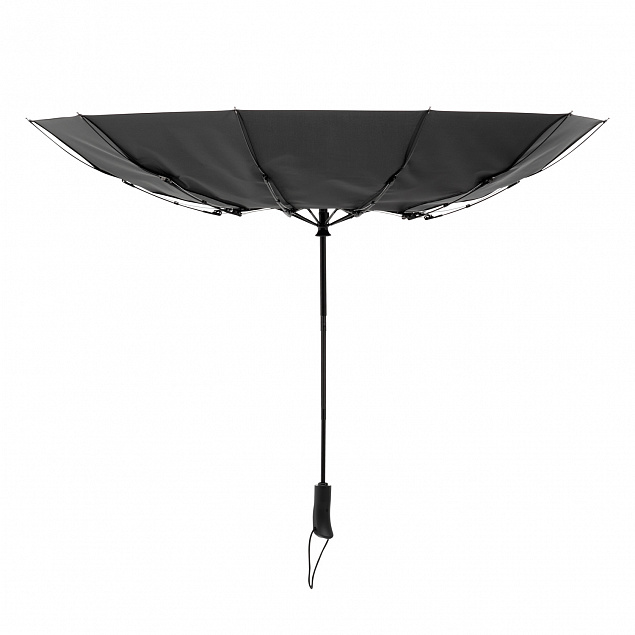 Зонт складной Levante, черный с логотипом в Астрахани заказать по выгодной цене в кибермаркете AvroraStore