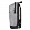 Рюкзак Boom, серый/чёрный, 43 x 30 x 13 см, 100% полиэстер  с логотипом в Астрахани заказать по выгодной цене в кибермаркете AvroraStore