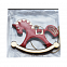 Ёлочная игрушка Лошадка (красный) с логотипом в Астрахани заказать по выгодной цене в кибермаркете AvroraStore