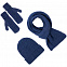 Шарф Nordkyn, синий меланж с логотипом в Астрахани заказать по выгодной цене в кибермаркете AvroraStore