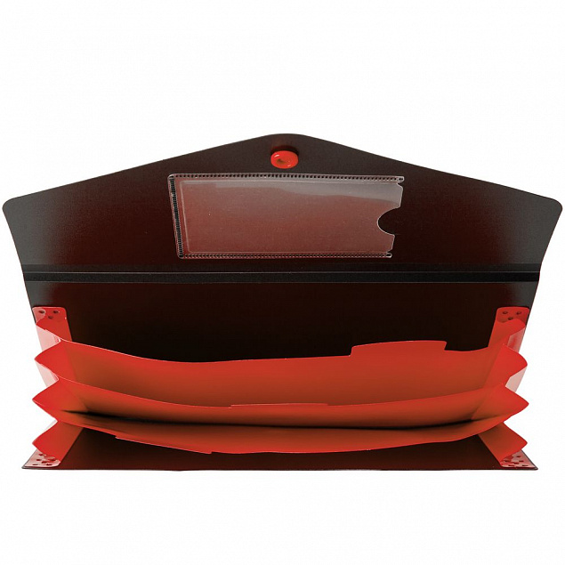 Органайзер для путешествий Envelope, черный с красным с логотипом в Астрахани заказать по выгодной цене в кибермаркете AvroraStore