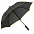 Зонт-трость Jenna, черный с оранжевым с логотипом в Астрахани заказать по выгодной цене в кибермаркете AvroraStore