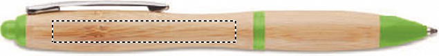 Ручка шариковая из бамбука и пл с логотипом в Астрахани заказать по выгодной цене в кибермаркете AvroraStore