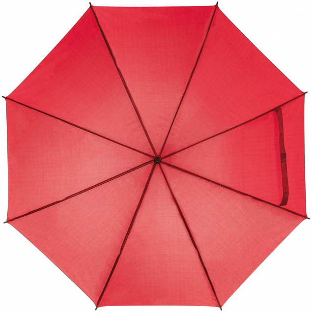Зонт-трость Lido, красный с логотипом в Астрахани заказать по выгодной цене в кибермаркете AvroraStore