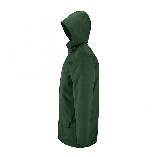 Куртка на стеганой подкладке Robyn, темно-зеленая с логотипом в Астрахани заказать по выгодной цене в кибермаркете AvroraStore