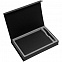 Коробка Silk с ложементом под ежедневник и ручку, черная с логотипом в Астрахани заказать по выгодной цене в кибермаркете AvroraStore