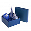 Коробка Satin, малая, синяя с логотипом в Астрахани заказать по выгодной цене в кибермаркете AvroraStore