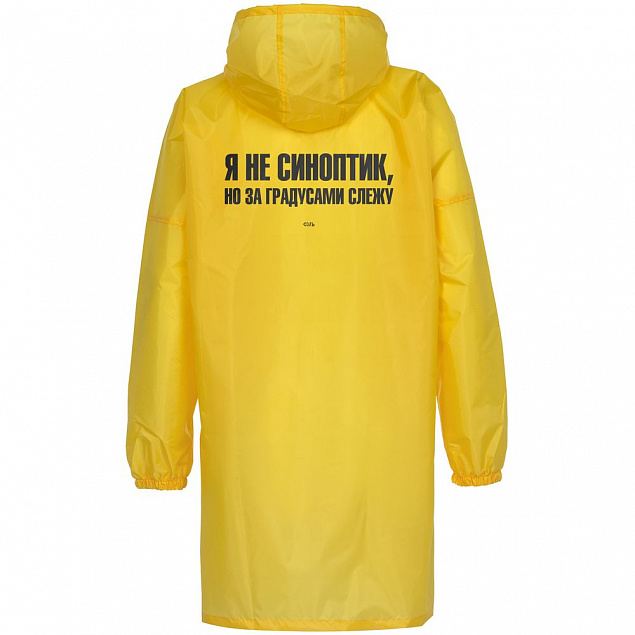 Дождевик «Я не синоптик», желтый с логотипом в Астрахани заказать по выгодной цене в кибермаркете AvroraStore
