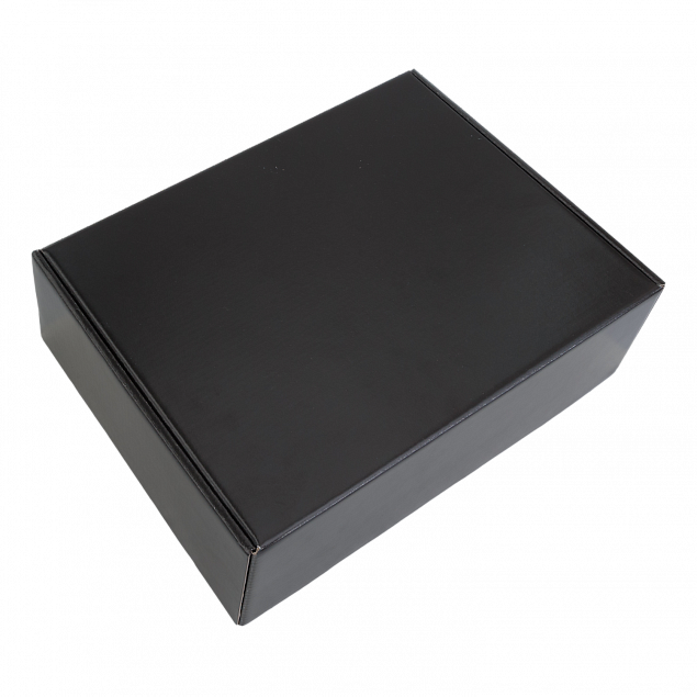 Коробка Hot Box (черная) с логотипом в Астрахани заказать по выгодной цене в кибермаркете AvroraStore