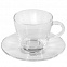 Чайная пара Classic Glass с логотипом в Астрахани заказать по выгодной цене в кибермаркете AvroraStore