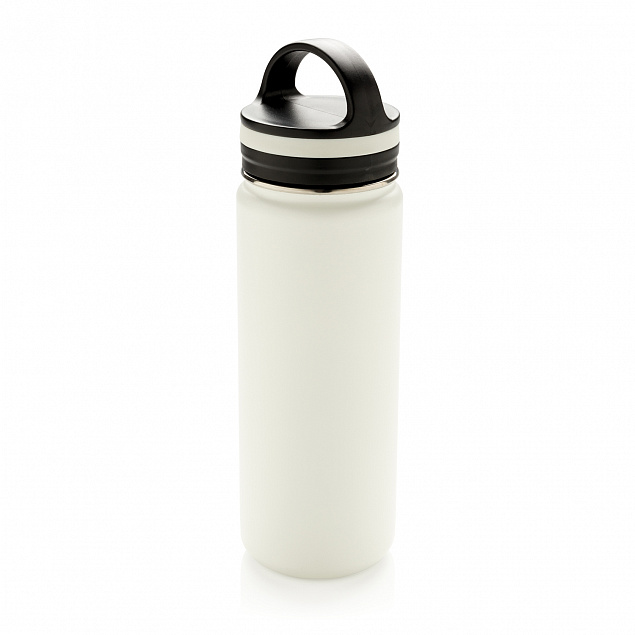 Герметичная вакуумная бутылка с широким горлышком, белая с логотипом в Астрахани заказать по выгодной цене в кибермаркете AvroraStore