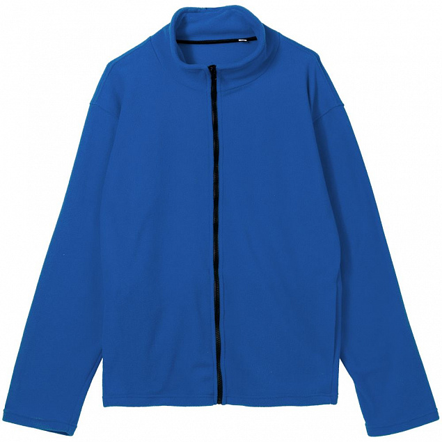 Куртка флисовая унисекс Manakin, ярко-синяя с логотипом в Астрахани заказать по выгодной цене в кибермаркете AvroraStore