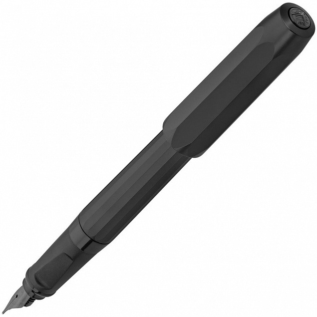 Ручка перьевая Perkeo, черная с логотипом в Астрахани заказать по выгодной цене в кибермаркете AvroraStore