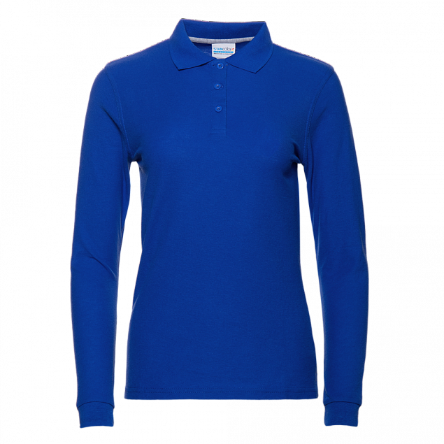 Рубашка поло Рубашка женская 04SW Синий с логотипом в Астрахани заказать по выгодной цене в кибермаркете AvroraStore