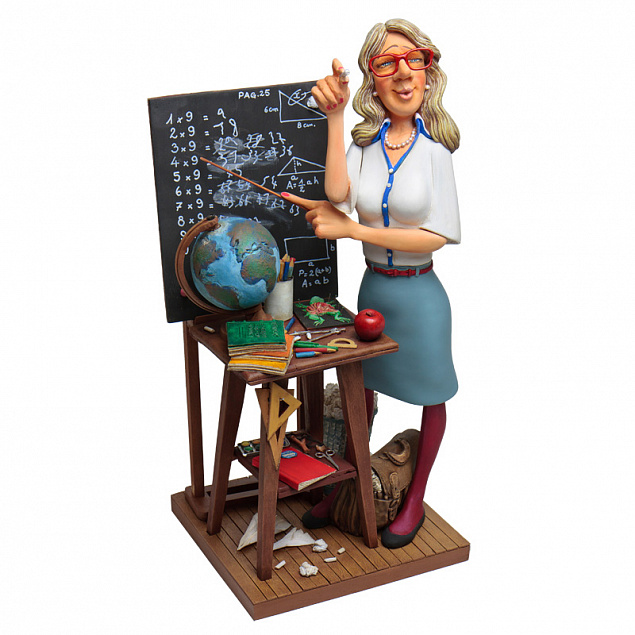 Скульптура "Учительница" с логотипом в Астрахани заказать по выгодной цене в кибермаркете AvroraStore