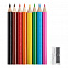 Набор Hobby с цветными карандашами и точилкой, синий с логотипом в Астрахани заказать по выгодной цене в кибермаркете AvroraStore