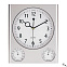 Настенные часы SATURN, серебряный с логотипом в Астрахани заказать по выгодной цене в кибермаркете AvroraStore