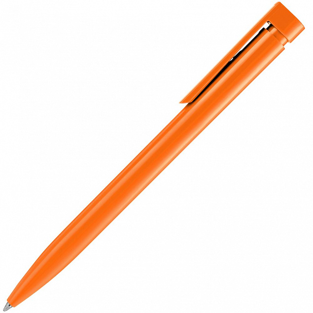 Ручка шариковая Liberty Polished, оранжевая с логотипом в Астрахани заказать по выгодной цене в кибермаркете AvroraStore