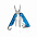 Мультитул с карабином, синий с логотипом в Астрахани заказать по выгодной цене в кибермаркете AvroraStore