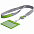 Чехол для карточки с лентой и ретрактором Devon, серый с белым с логотипом в Астрахани заказать по выгодной цене в кибермаркете AvroraStore