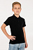 Рубашка поло детская Virma Kids, черная с логотипом в Астрахани заказать по выгодной цене в кибермаркете AvroraStore