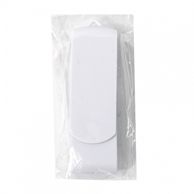 USB flash-карта SWING (8Гб), белый, 6,0х1,8х1,1 см, пластик с логотипом в Астрахани заказать по выгодной цене в кибермаркете AvroraStore