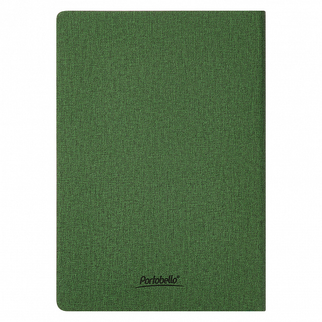 Ежедневник Portobello Trend, TWEED, недатированный, зеленый с логотипом в Астрахани заказать по выгодной цене в кибермаркете AvroraStore