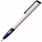 Ручка шариковая Senator Super Soft, белая с синим с логотипом в Астрахани заказать по выгодной цене в кибермаркете AvroraStore