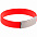 Силиконовый браслет Brisky с металлической шильдой, красный с логотипом в Астрахани заказать по выгодной цене в кибермаркете AvroraStore
