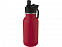 Lina, спортивная бутылка из нержавеющей стали объемом 400 мл с трубочкой и петлей, ruby red с логотипом в Астрахани заказать по выгодной цене в кибермаркете AvroraStore