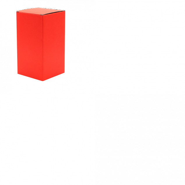 Коробка глянцевая для термокружки Surprise, красная с логотипом в Астрахани заказать по выгодной цене в кибермаркете AvroraStore