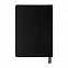 Ежедневник недатированный Softie, А5, черный, блок в клетку, серый обрез с логотипом в Астрахани заказать по выгодной цене в кибермаркете AvroraStore