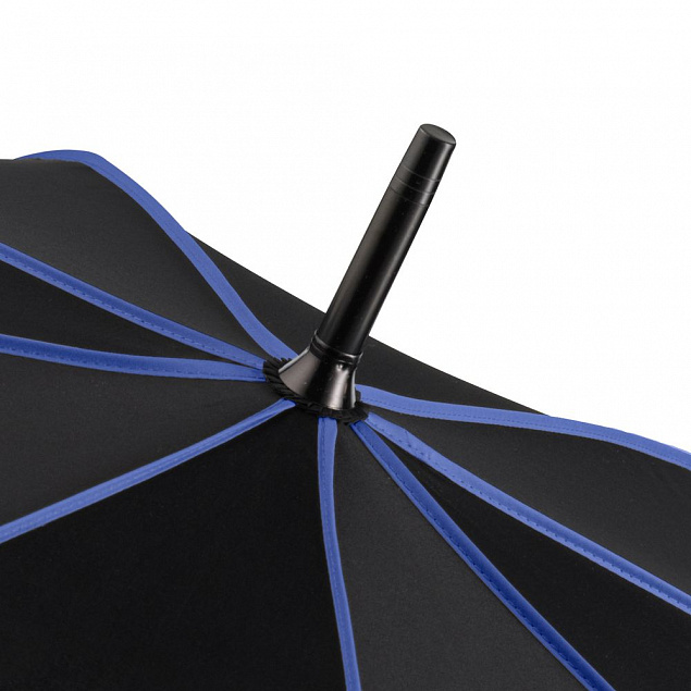 Зонт-трость Seam, синий с логотипом в Астрахани заказать по выгодной цене в кибермаркете AvroraStore