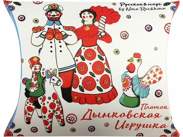 Платок Дымковская игрушка с логотипом в Астрахани заказать по выгодной цене в кибермаркете AvroraStore