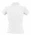 Рубашка поло женская PEOPLE 210, белая с логотипом в Астрахани заказать по выгодной цене в кибермаркете AvroraStore